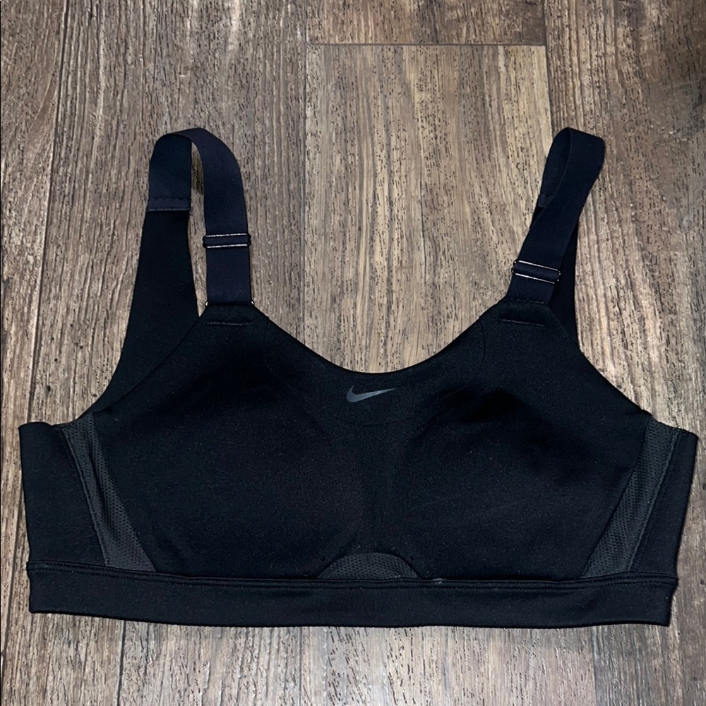 Nike Black Sports Bra Moisture-Wicking Supportive